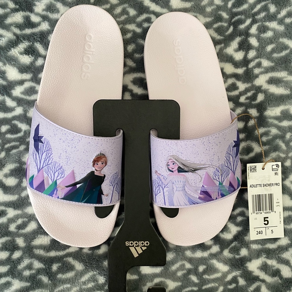 Adidas x Disney Frozen slides